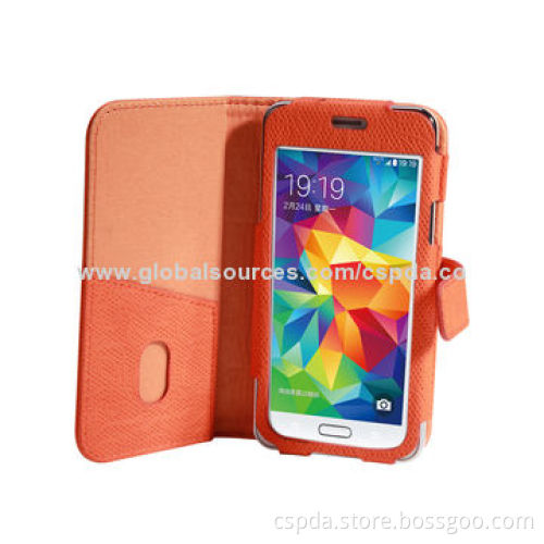 Elegant Flower PU Folio Cases for Samsung Galaxy S5 Mini with Card Slot, All Colors Available